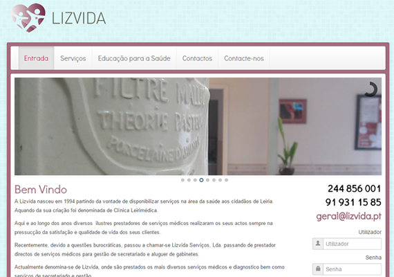 Website development <a href='http://www.lizvida.pt' target='_blank'>http://www.lizvida.pt</a>